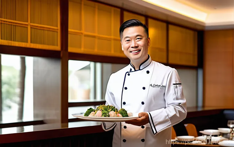중식 조리사 자격증 - **A close-up shot of skilled hands, belonging to a chef with clean short-sleeved uniform, precisely ...