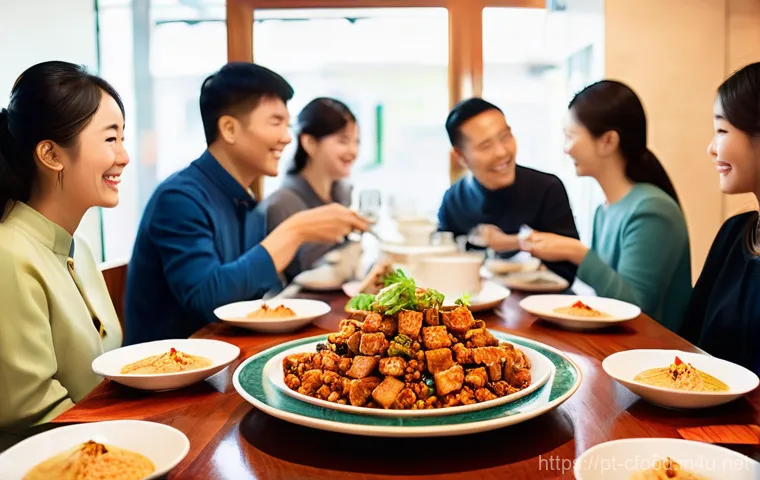 중국 요리 전문가 리뷰 - **Prompt:** "A beautifully arranged, close-up, top-down view of a traditional Cantonese Dim Sum feas...